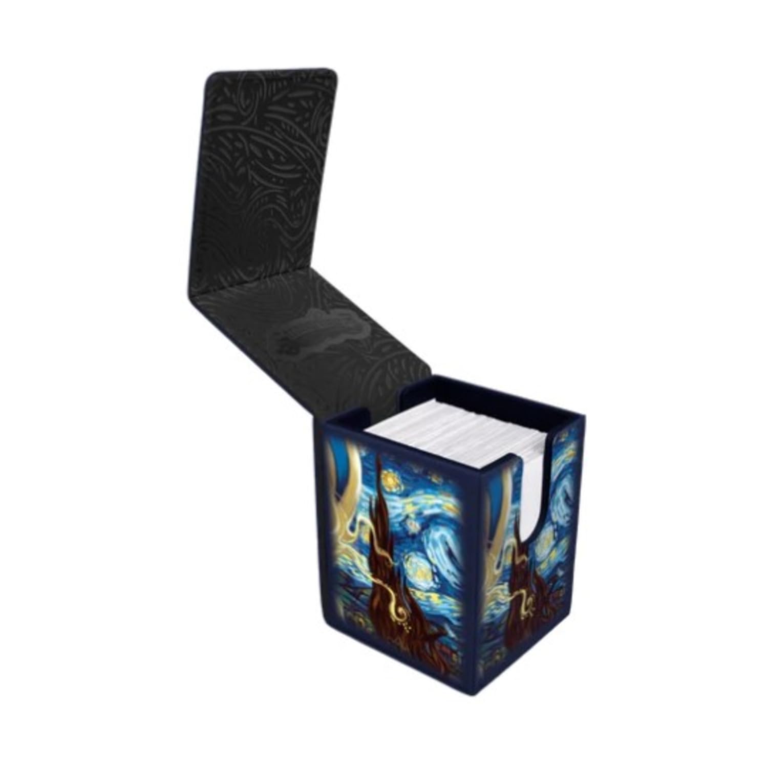 White Smoke Ultra Pro - Jasmine Becket-Griffith Alcove Flip Deck Box for Tate Licensing, Premium Fantasy Art Gaming Accessory Magnetic Closure Deck Box Artist Collaboration Merchandise