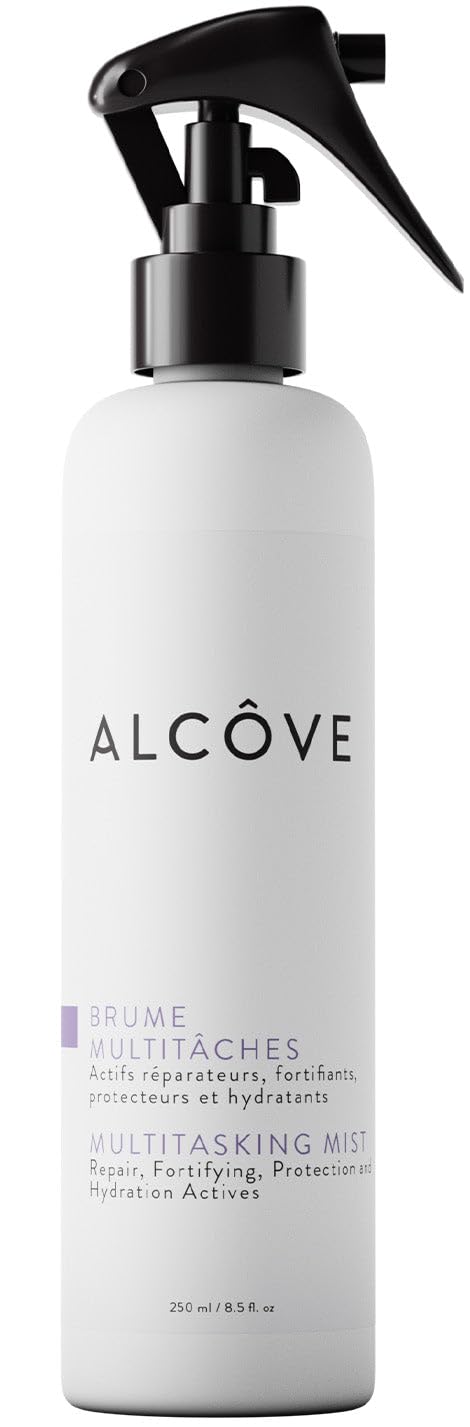 White Smoke Alcôve - Multitasking Mist - all Hair Types - 10 in 1 Moisturing Mist - Anti-frizz - Leave-in-treatment - Hydrate and Repair - Sun, UV and Heat Protection - Avocado Oil - Color-Safe - 8.5 oz