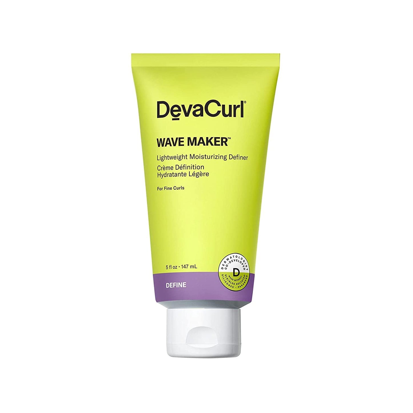 White Smoke DevaCurl Wave Maker Lightweight Moisturizing Definer, Bright Breeze, 5 fl. oz.