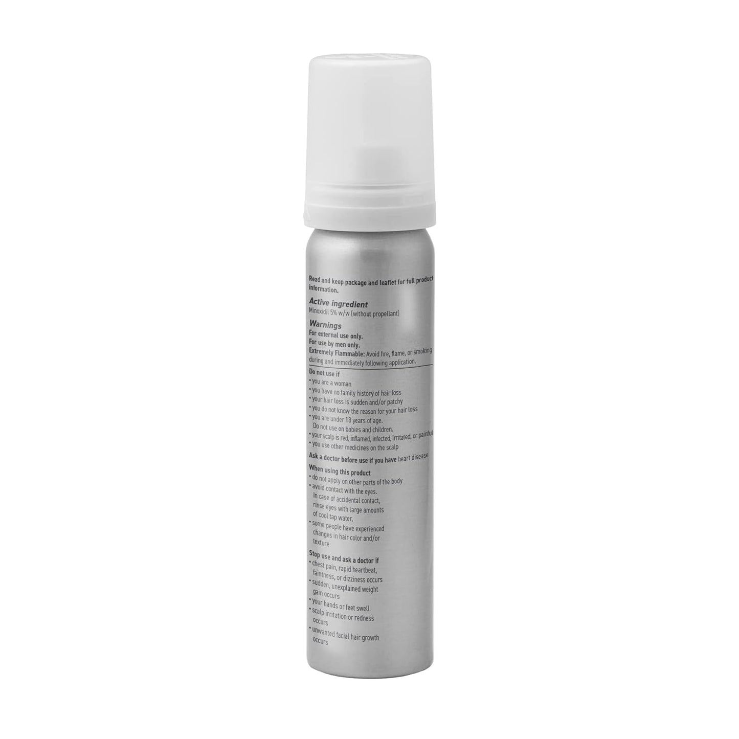 Dark Gray BosleyMD Minoxidil Foam, Extra Strength Thinning Treatment for Hair Loss and Hair Regrowth for Men, Women 5% Topical Solution, Foam/Mousse, 1-month supply, 2 oz.