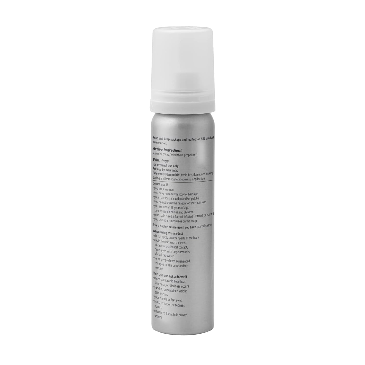 Dark Gray BosleyMD Minoxidil Foam, Extra Strength Thinning Treatment for Hair Loss and Hair Regrowth for Men, Women 5% Topical Solution, Foam/Mousse, 1-month supply, 2 oz.