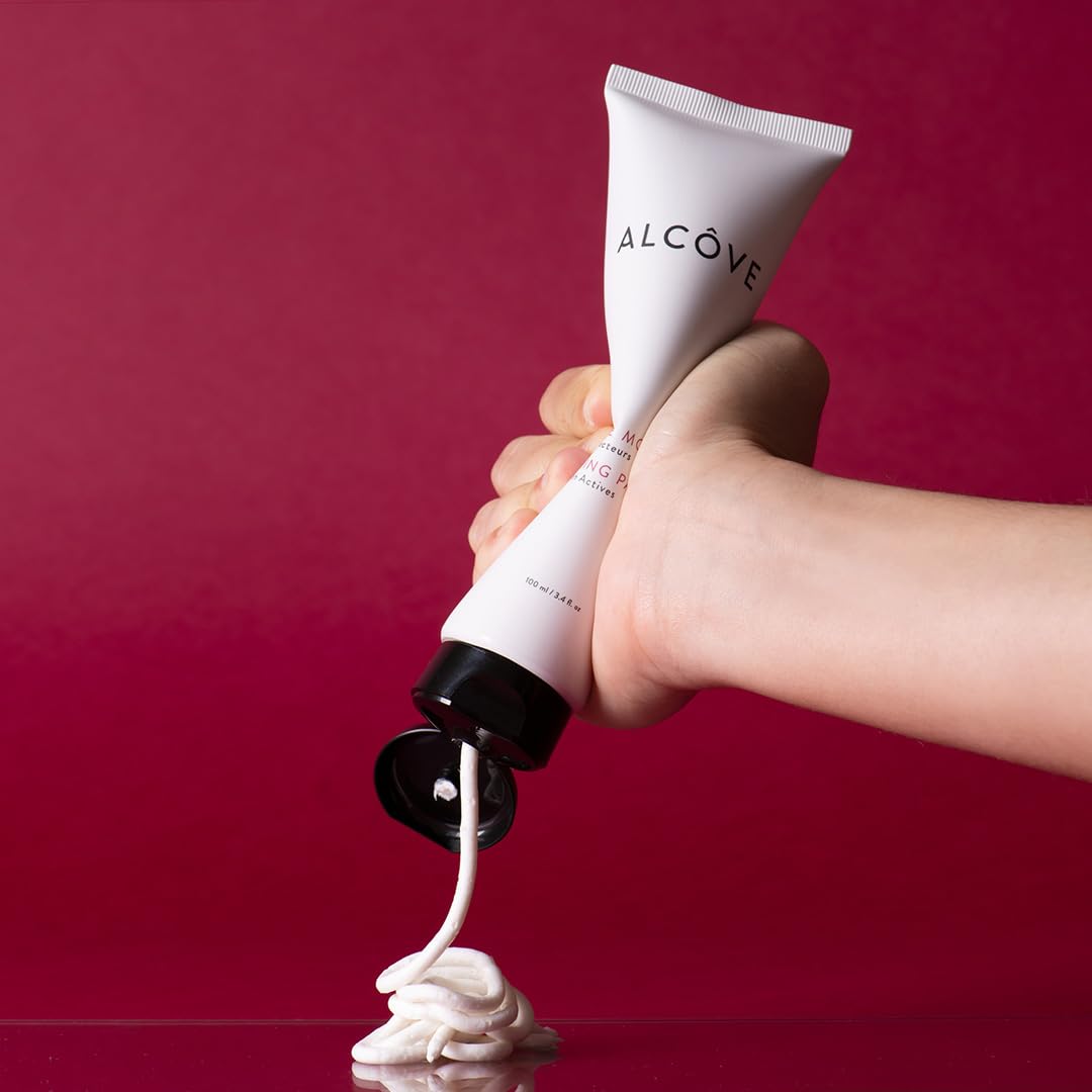 Brown Alcôve - Molding Paste - all Hair Types - Matte - Flexible Control, Definition, and texture - Medium Hold - Long-lasting - Pomegranate Seed and Mango Extract - 3.4 oz