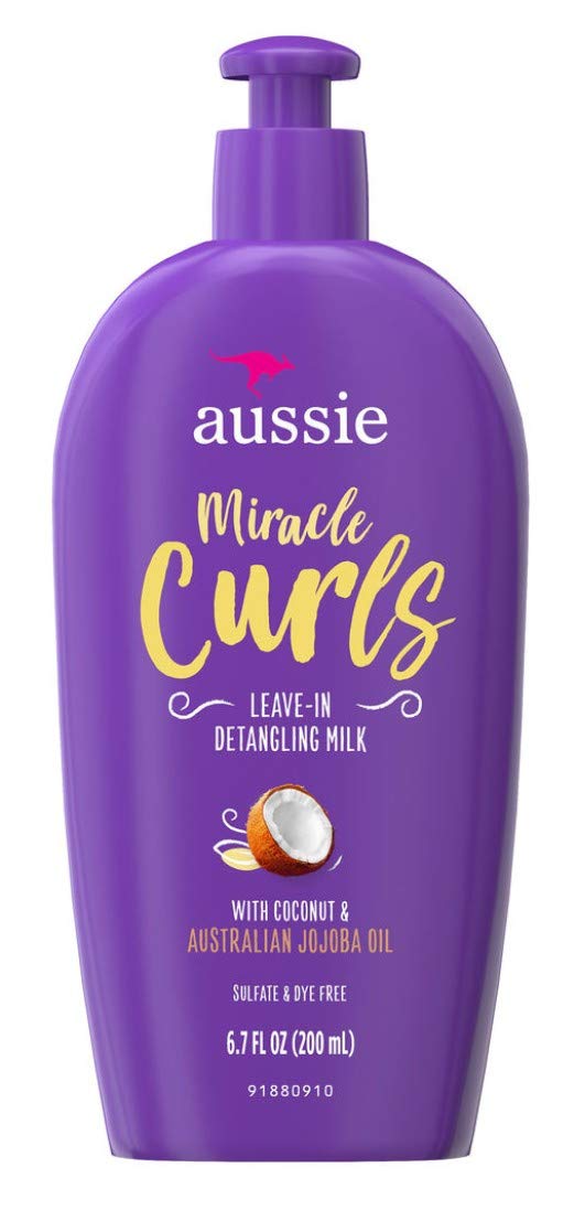 White Smoke Aussie Miracle Curls Leave-In Detangler Milk 6.7 Ounce (200ml) (2 Pack)
