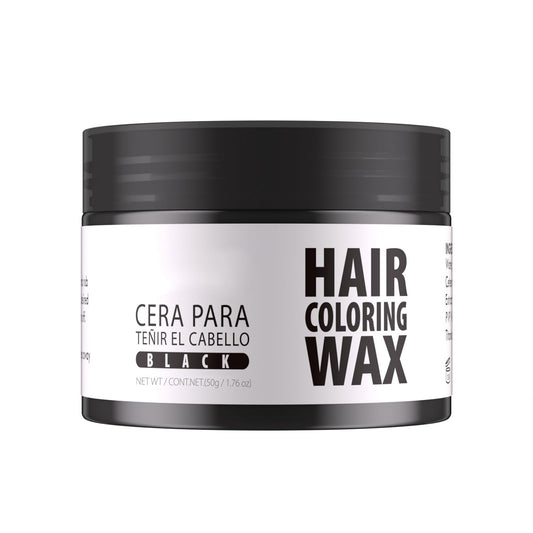 White Smoke Gowwim Hair Wax Color, 13 Colors Temporary Hair Dye Natural Hair Color Wax, 72h Hold & Non - Greasy Hair Dye for Women & Men for Styling 1.76 Oz Black