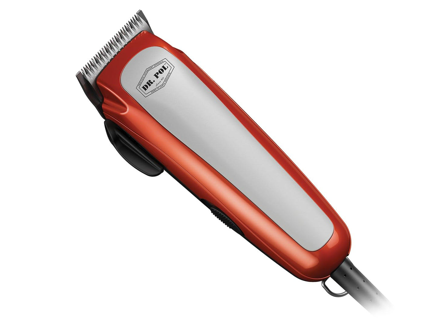 White Smoke Andis Dr Pol Easy Clip Ultra Adjustable Blade Clipper Kit, Ultimate Grooming Tool for DIY Touch-Ups on Single-Coated Breeds with Thin to Medium Coats, Orange, 561116