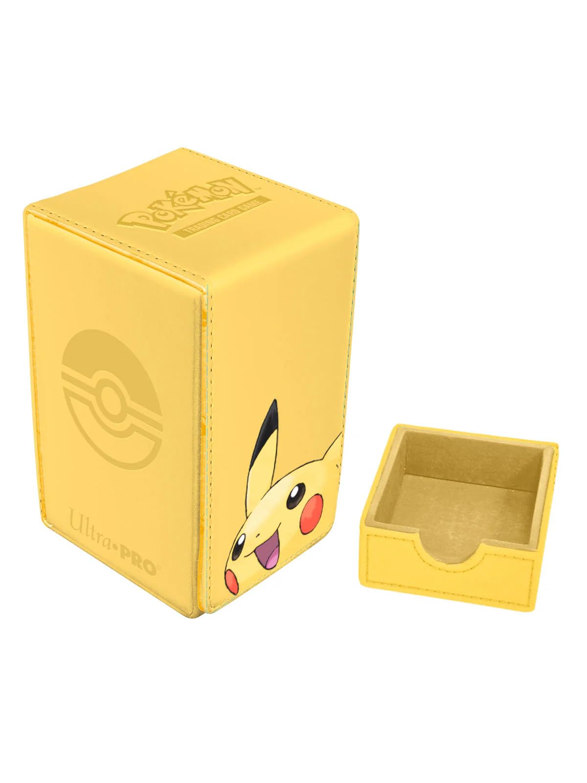 White Smoke Ultra Pro | Pokemon: Pikachu Alcove Tower Deck Box | Trading Card Game Accessory