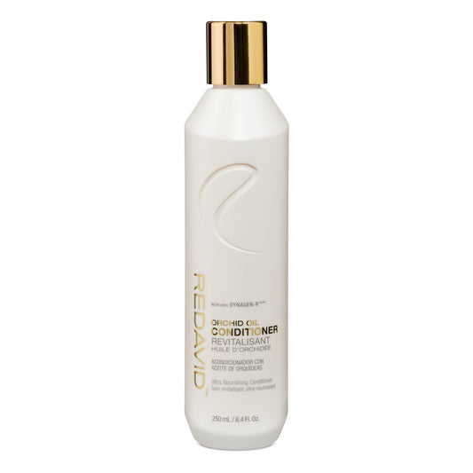 Light Gray Redavid Orchid Oil Ultra Nourishing Conditioner - with Coconut Oil, Yarrow & Clove Flower for Curls or Heavy Damage - Clinically Strengthens, Adds Protein & Hydrates - Color Safe Formula (250ml)