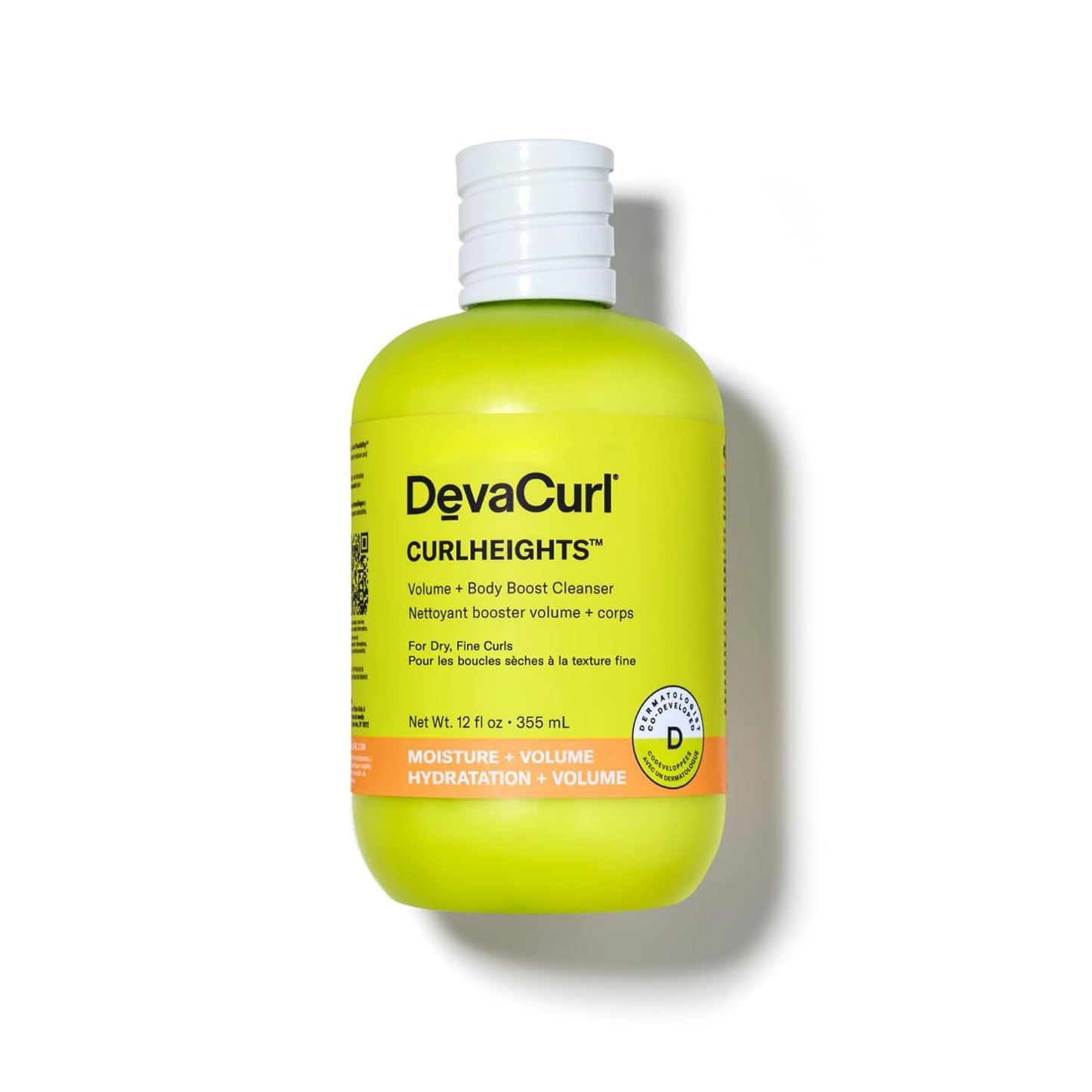 White Smoke DevaCurl CurlHeights Volume + Body Boost Cleanser, 12 oz