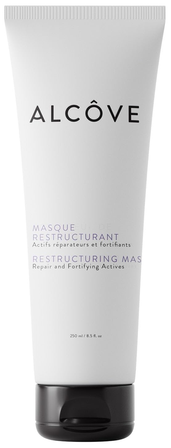 White Smoke Alcôve - Restructuring Mask - Revitalizes & Offers Manageability - Deep Conditioning Hair Mask Made with Avocado & Moringa Oils - Hydrate, Repair, and Fortify Damaged Hair - Color-Safe - Vegan - 8.5oz