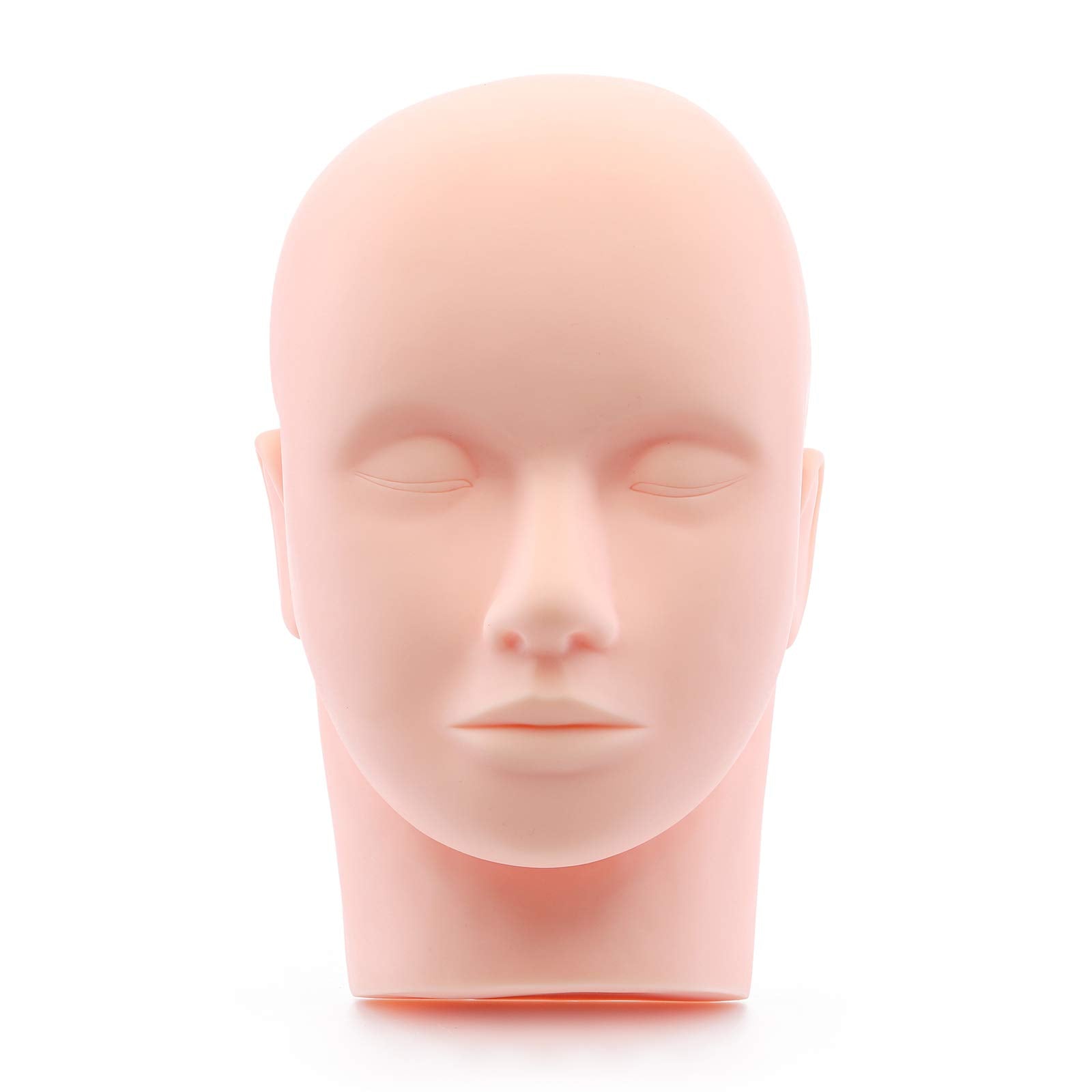 White Smoke Foraineam 4-Pack Practice Training Head Rubber Cosmetology Mannequin Doll Face Head For Eyelashes Makeup Massage Practice