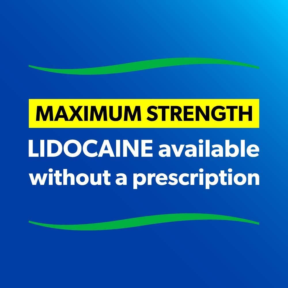 Dark Slate Blue Salonpas LIDOCAINE Plus 3 oz ROLL ON Pain Relieving Liquid! Maximum Strength 4% Lidocaine for Numbing Pain Relief! Mess Free Application! (3 Pack)