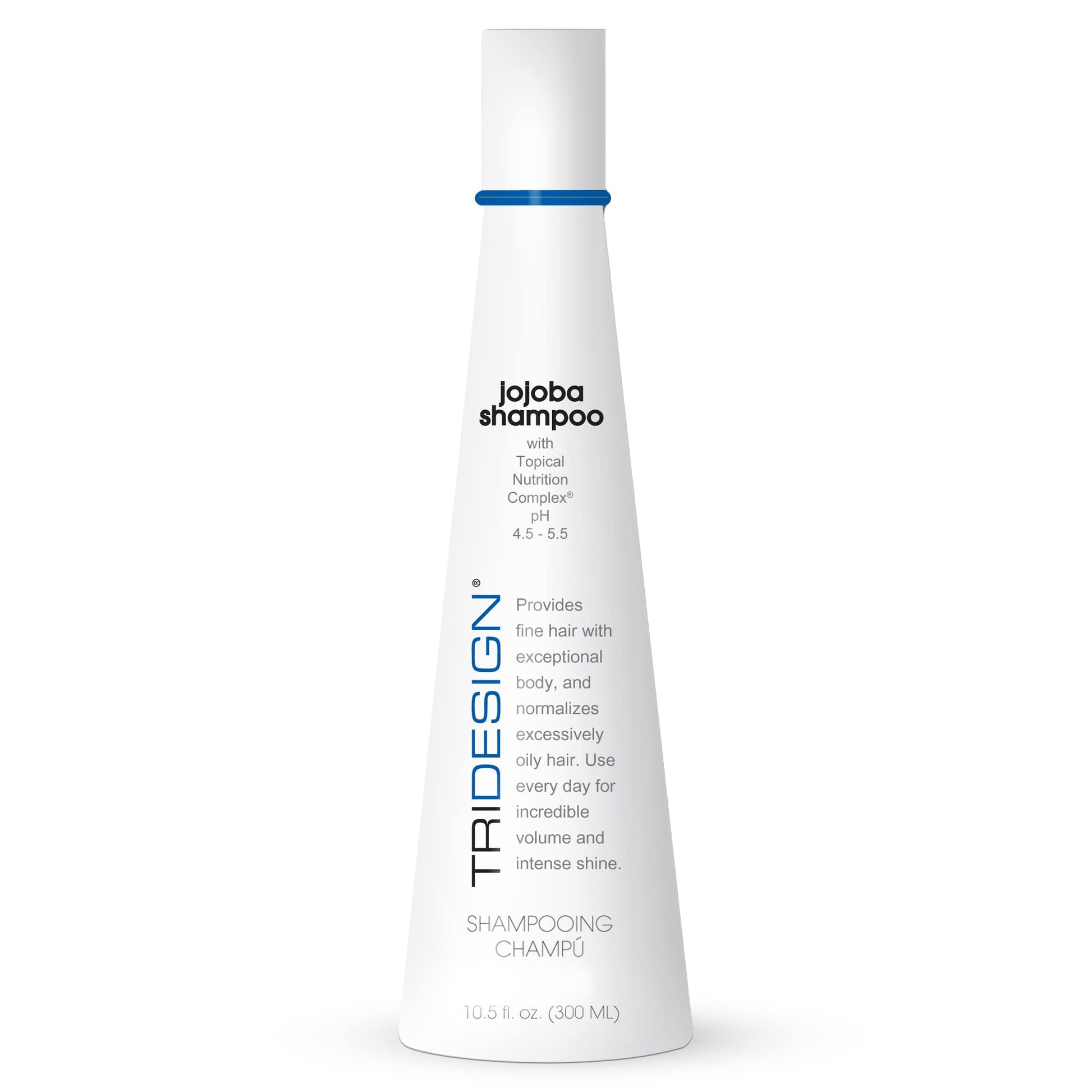 White Smoke TRIDESIGN Professional Hair Care Jojoba Oil Shampoo - Moisturizing, Thickening, and Nourishing for All Hair Types, Daily Use, Boosts Shine & Manageability, 10.5 oz
