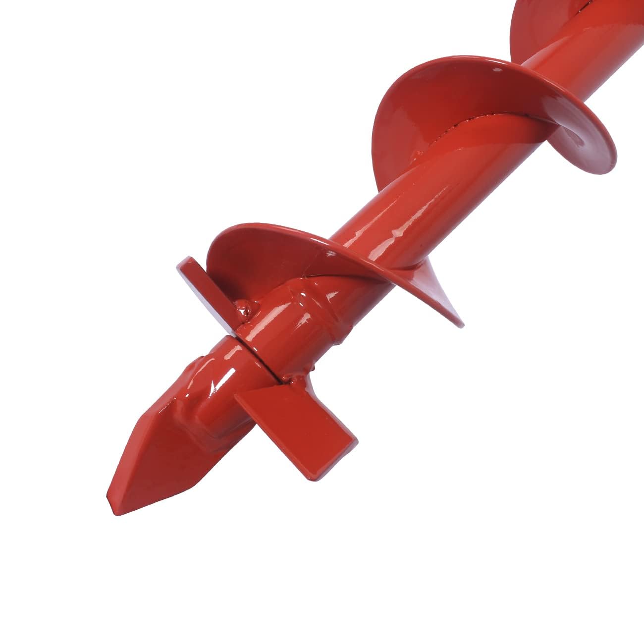 White Smoke Generic Rusk 2 Inch Diameter 36 Inch Long Earth Auger Bit with Fishtail Point and Patent Shock Spring