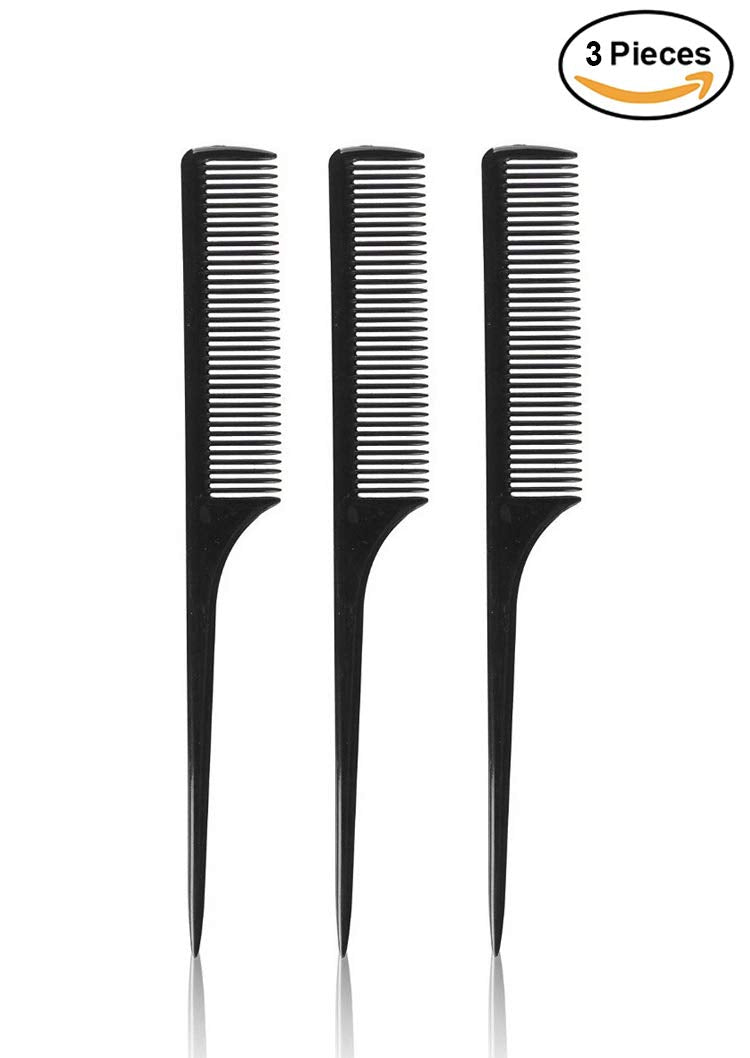 White Smoke Eco Style Styling Gel, Olive Oil Gel 32 Ounce (Including 3 pc Bone Tail Rat Tail Hair Comb & 20 Piece Black Hair Ties Ponytail Holders) Eco Styler Olive Oil Gel