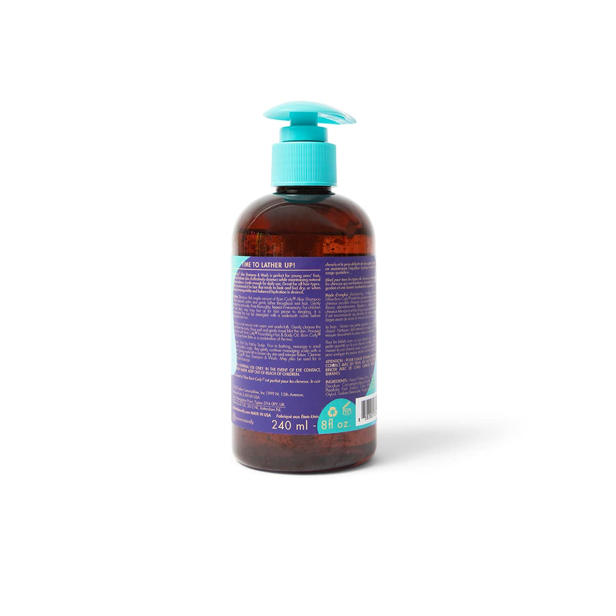 White Smoke As I Am Born Curly Aloe Shampoo & Wash - 8 ounce - Tear Free - Cruelty-Free & Vegan