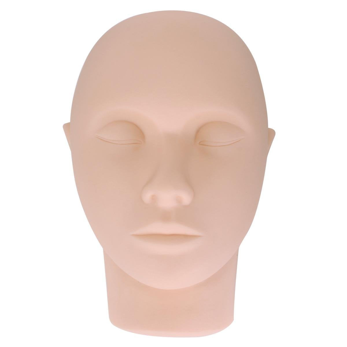 White Smoke Yimart Pro Mannequin Training Head Cosmetology Eyelash Eye Extension Practice Makeup Face Treatment Tools(standar Head)