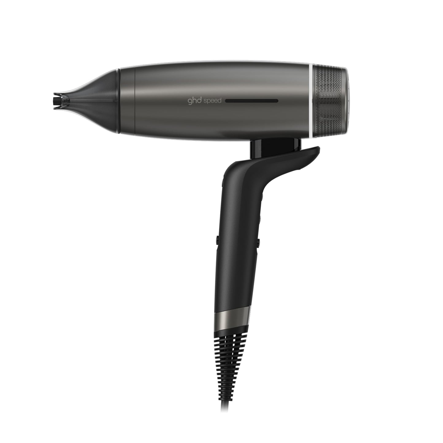 White Smoke ghd Speed Ionic Hair Dryer in Titanium Black - Fast, Quick, Powerful Blow Dries with Control & No Heat Damage, ghd's Best Blow Dryer - for All Hair Types