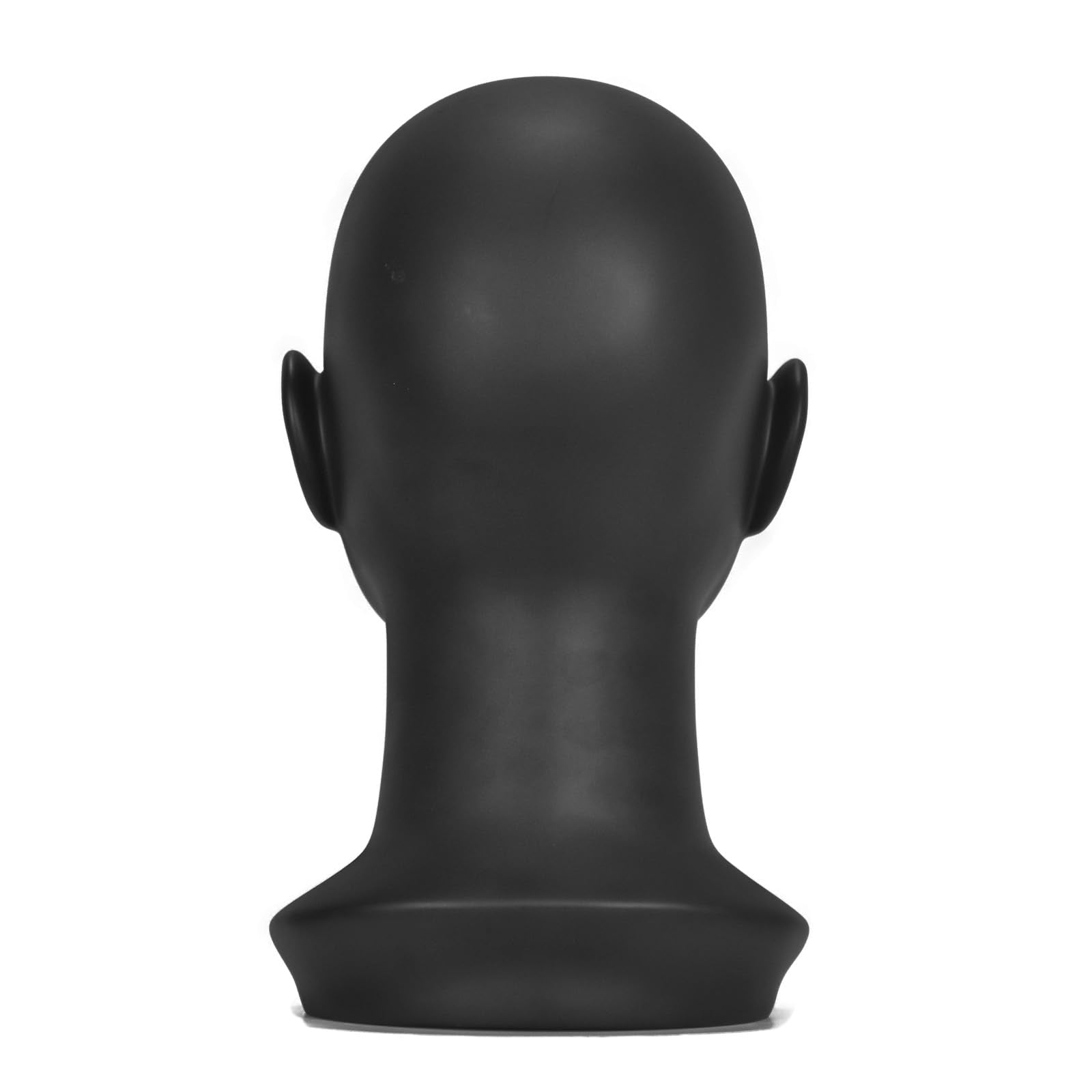 Dark Slate Gray MIAOMANZI PVC Mannequin Head White Female Manikin Dummy Stand Model Display Hat Scarf Wigs Hair Glasses Hat Beauty Styling Tool (Matte black)