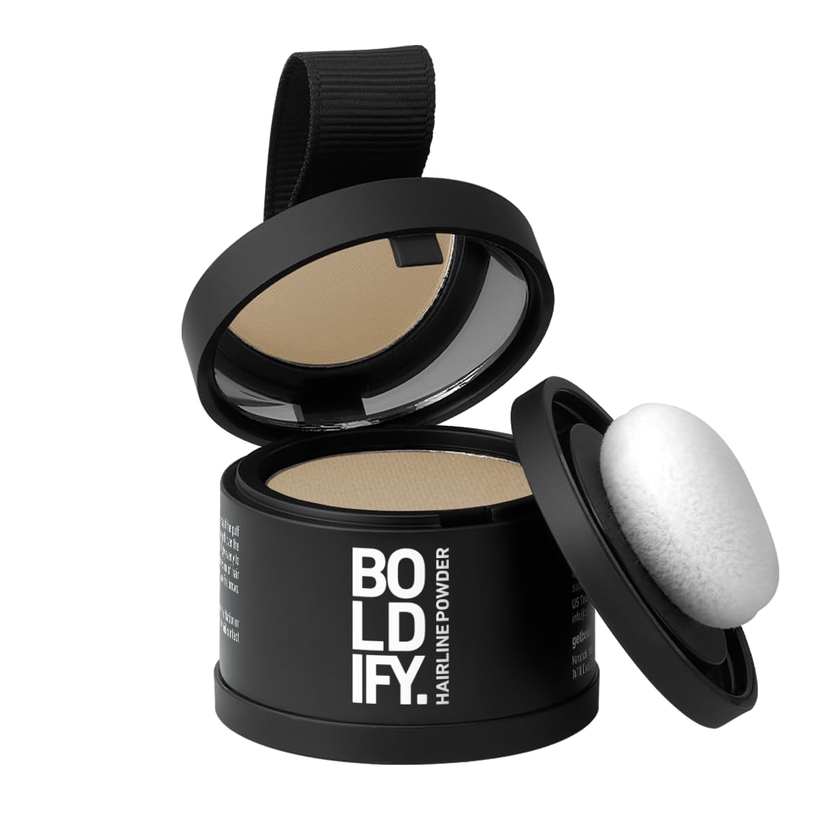 White Smoke BOLDIFY Hairline Powder - Water-Resistant Root Touch Up Hair Color for Gray Coverage - 24-Hour Stain-Proof, Mess-Free Hair Powder for Thinning Hair - Medium Blonde