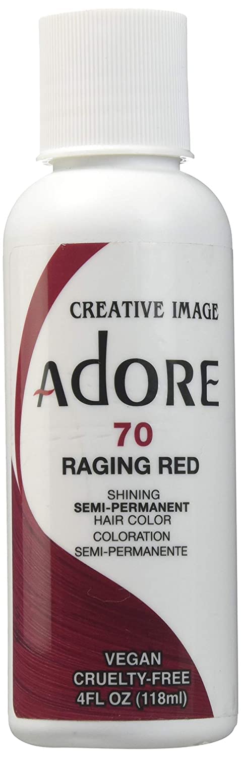 White Smoke Adore Semi Permanent Hair Color (070 Raging Red) | Vegan & Cruelty-Free Red Hair Dye | No Ammonia, No Peroxide, No Alcohol | 4 Fl Oz