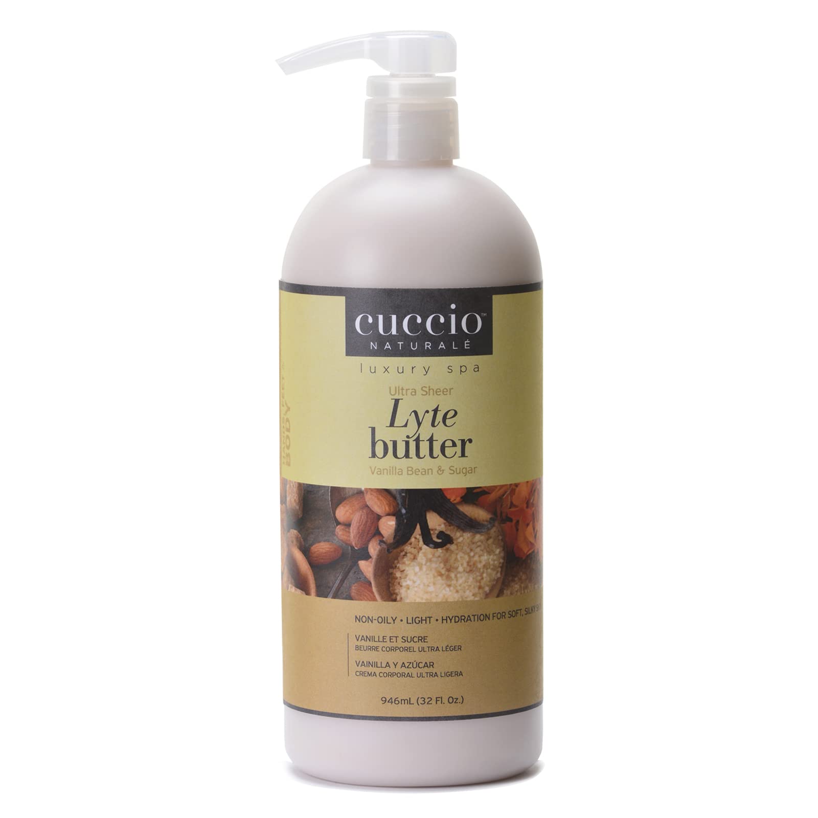 White Smoke Cuccio Vanilla Bean and Sugarcane Lyte Body Butter,Vanilla Bean and Sugar,I0121750