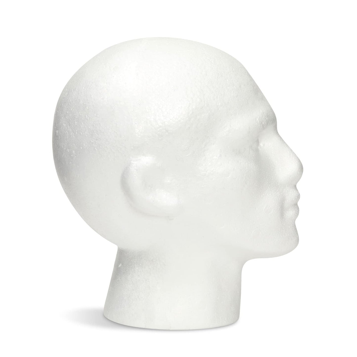 Lavender Juvale Mannequin Head for Masks, Hats, Wigs - White, 9.25 x 7 x 11 in - Foam Head Wig Stand & Hat Display