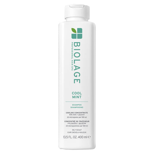 Lavender Biolage Cool Mint Shampoo - Balancing Shampoo for Oily Scalp, Gently Cleanses, Refreshes & Helps Balance, Mint & Glycerin, Vegan & Paraben-Free, 13.5 Fl Oz