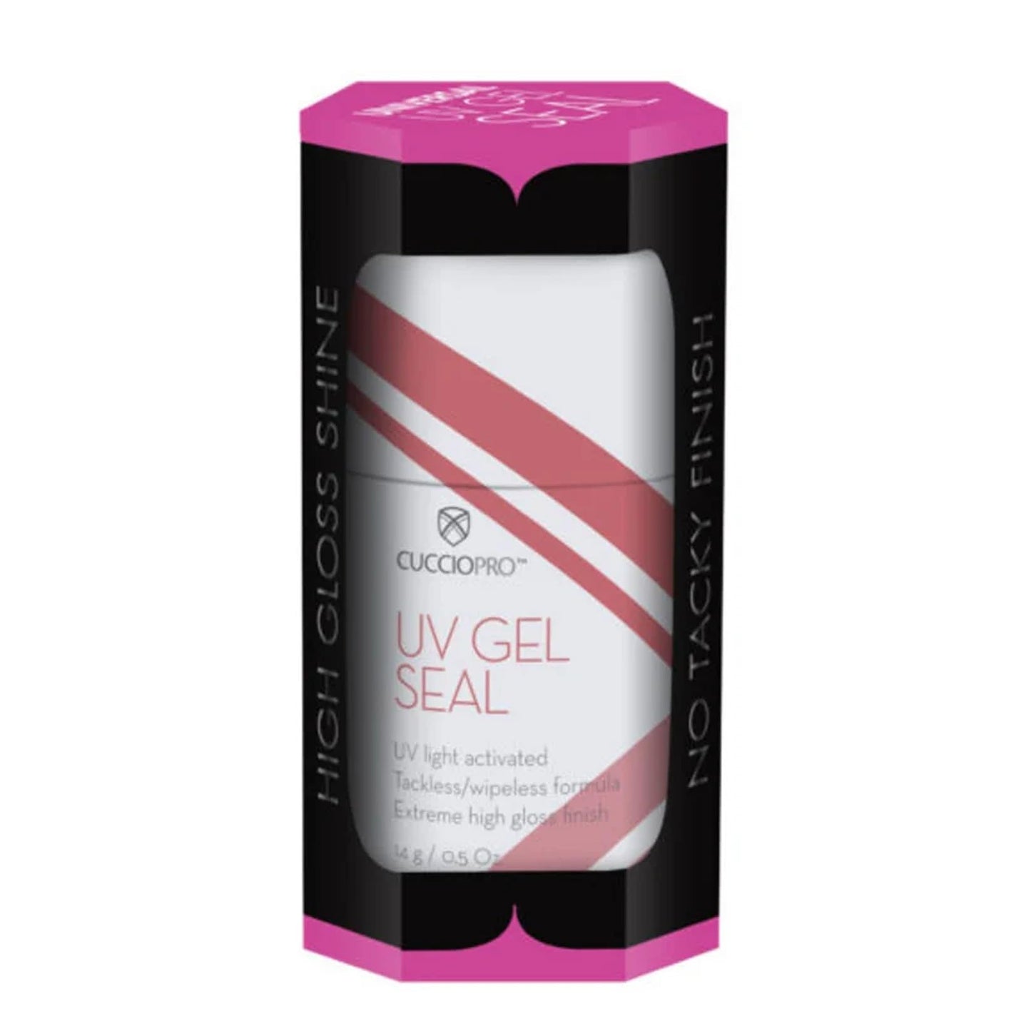 Lavender Cuccio Pro Universal UV Gel Seal – High-Gloss, No-Wipe Top Coat for Gel and Acrylic Nails, 0.5 oz