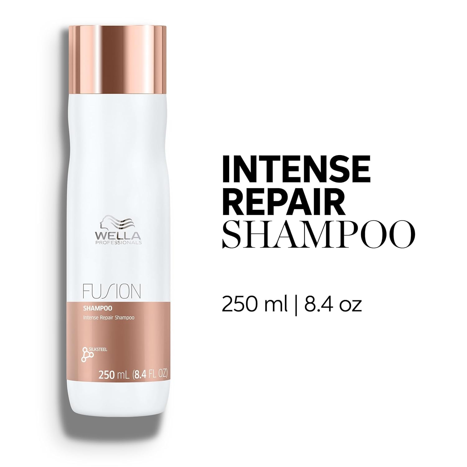 White Smoke Wella Professionals Fusion Intense Repair Shampoo & Conditioner Set, Hair Repair & Anti Hair Breakage