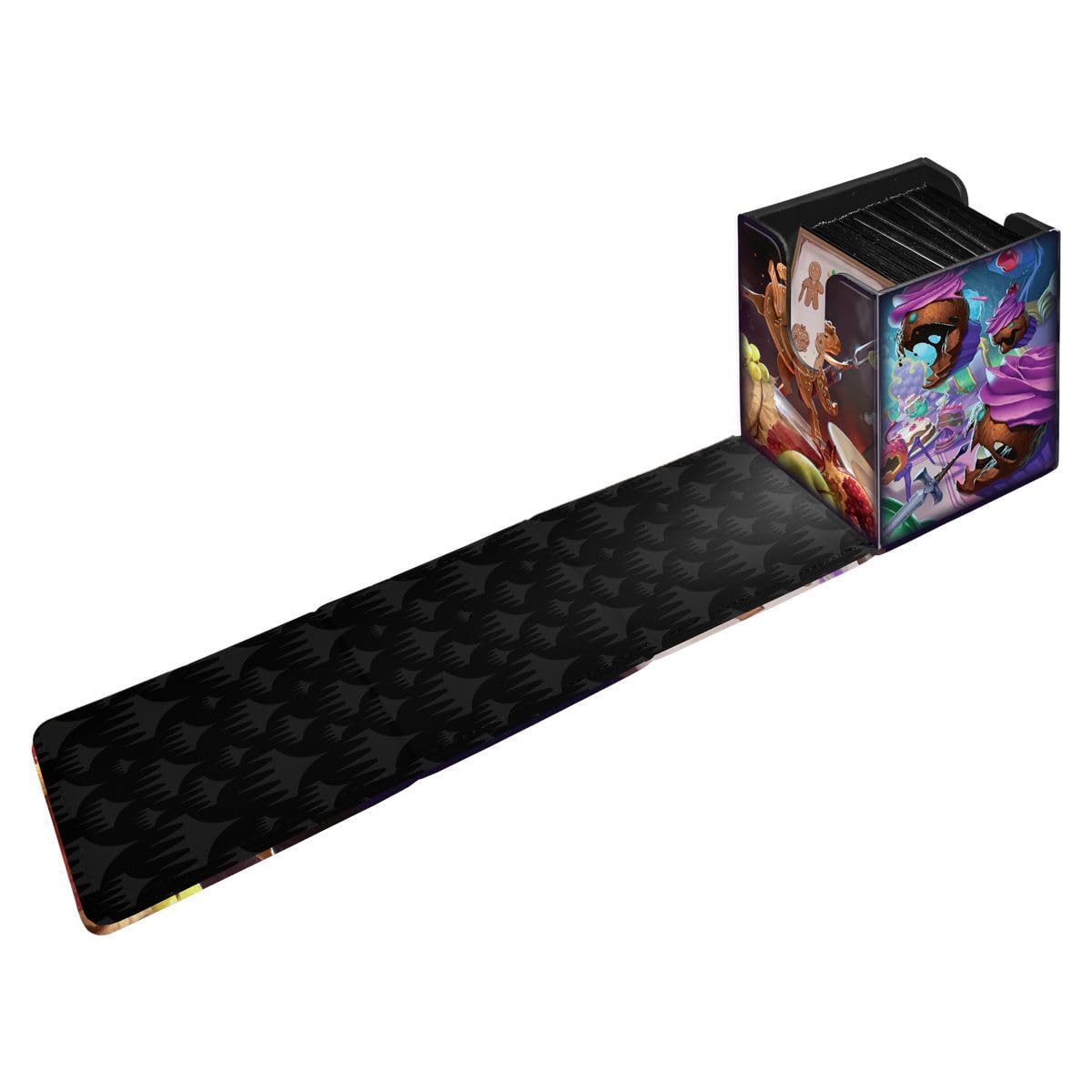 White Smoke Ultra Pro - Wilds of Eldraine Alcove Flip Deck Box Food Fight for Magic: The Gathering, Protect & Store Commander MTG Decks, Collectible Card Storage, Standard Size Cards, Trading Cards