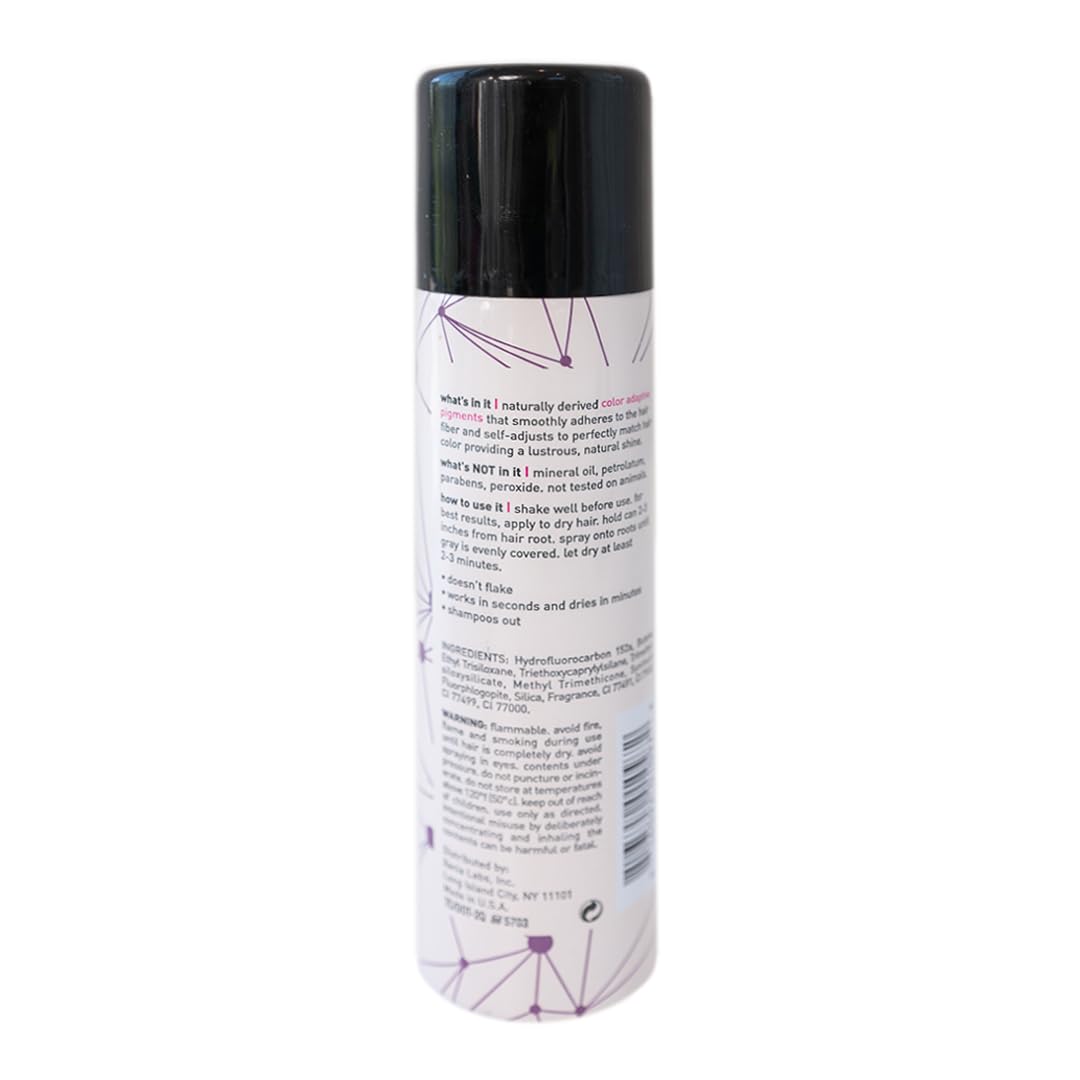 Gray Style Edit Root Touch Up Spray | Temporary Hair Color for Gray Roots and Thinning Hair | Salon-Quality, Transfer-Resistant Hair Concealer | Medium Brown, 2 oz