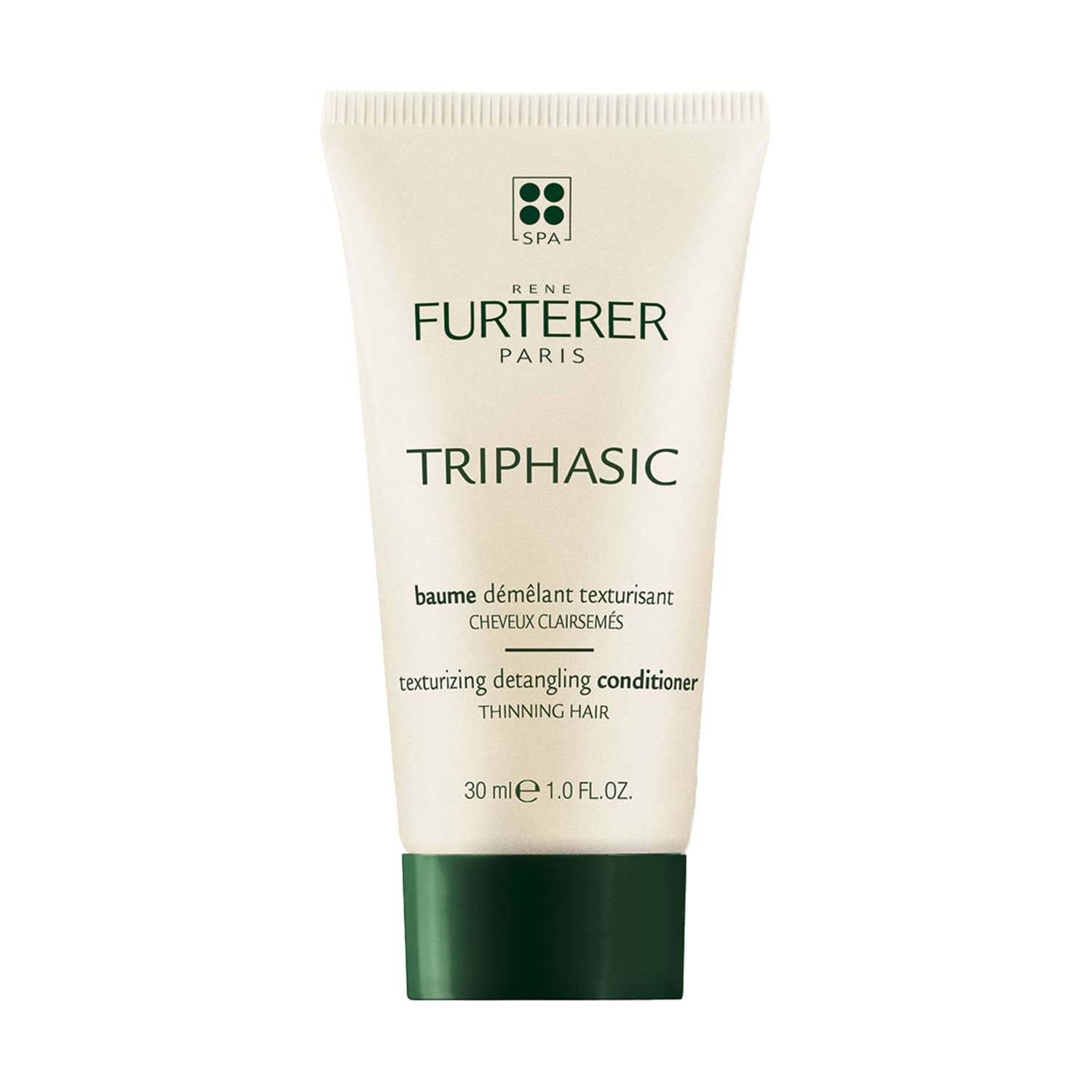 Antique White Rene Furterer Triphasic Texturizing Conditioner - Strengthens Hair and Increases Volume for Men and Women with Thinning Hair - Plant-Based Formula - Sulfate, Paraben, Silicone-Free - 5 fl. oz.