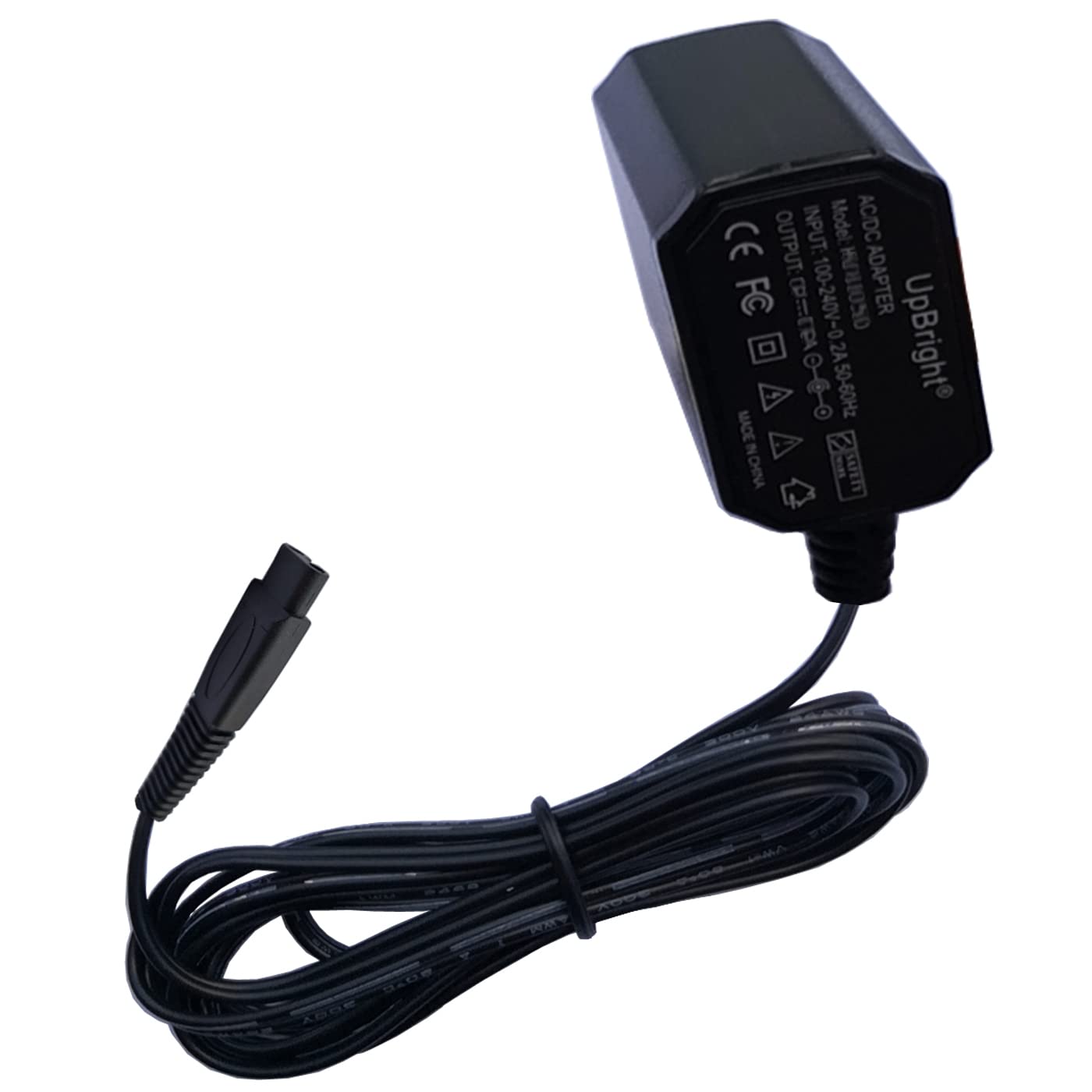 White Smoke UpBright 2Pin 5V AC/DC Adapter Compatible with Andis CNG-1 Article# 65915 Cord/Cordless Animal Cat Dog Pet Nail Grinder AN65915 Groomers Rechargeable E-TEK ZDJ050100US Lithium-ion Battery Charger 5VDC