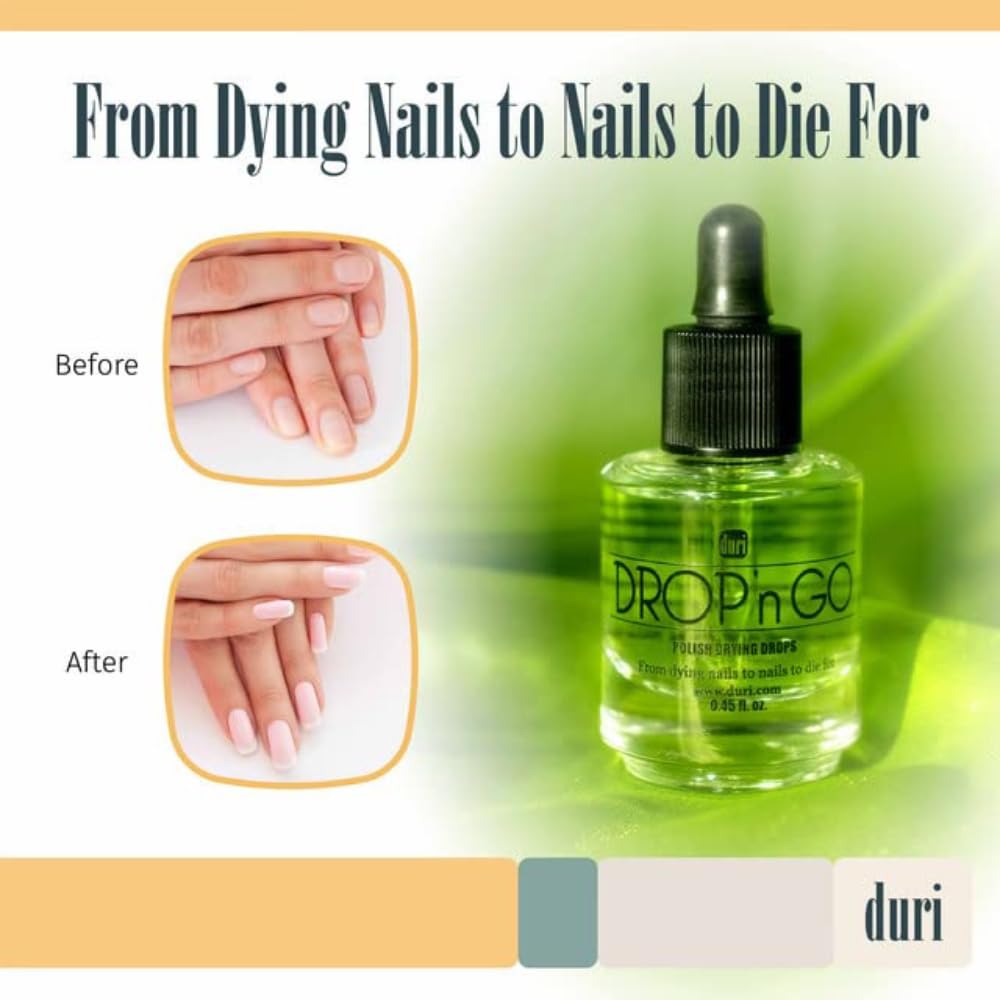 White Smoke duri Drop'n Go Quick Dry Nail Drops - Fast Drying Drops for Long Lasting Nail Polish 0.45 fl. oz. (Pack of 1)