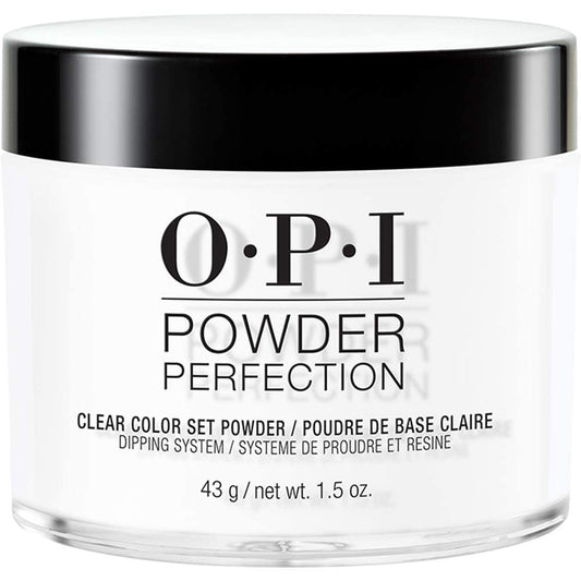 White Smoke OPI Powder Perfection Clear Color Set | Color Setting Nail Dipping Powder | 1.5 oz