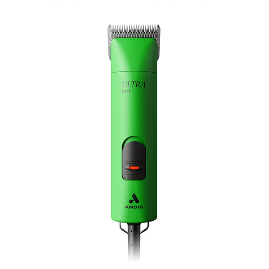White Smoke Andis Professional UltraEdge Super 2-Speed Detachable Blade Dog/Pet Clipper, Rotary Motor with Shatter-Proof Housing, Runs Calm & Silent, 14-Inch Cord, for All Dog Coats & Breeds, 120 Volts, Green