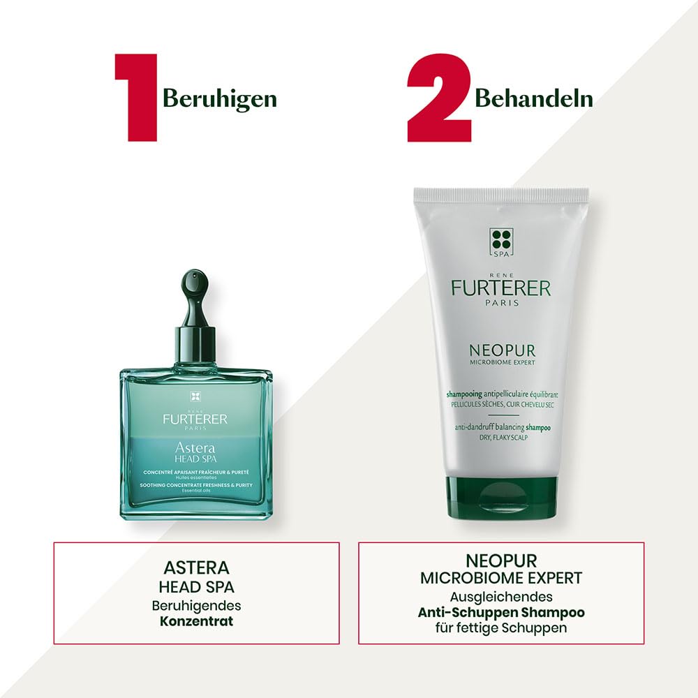 White Smoke Rene Furterer NEOPUR Scalp Balancing Shampoo - For Oily Scalps Prone to Loose Dandruff - With Wild Ginger & Celery Seed - Dermatologist Tested - 5 fl. oz.