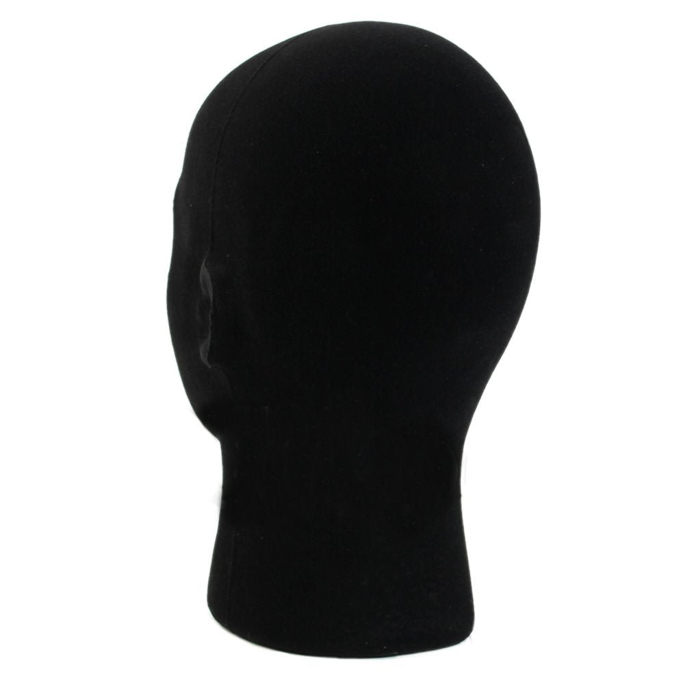 Black LIAMTU Male Wigs Display Mannequin Head Stand Model HTC Vive VR Headsets Mount Styrofoam Foam Black