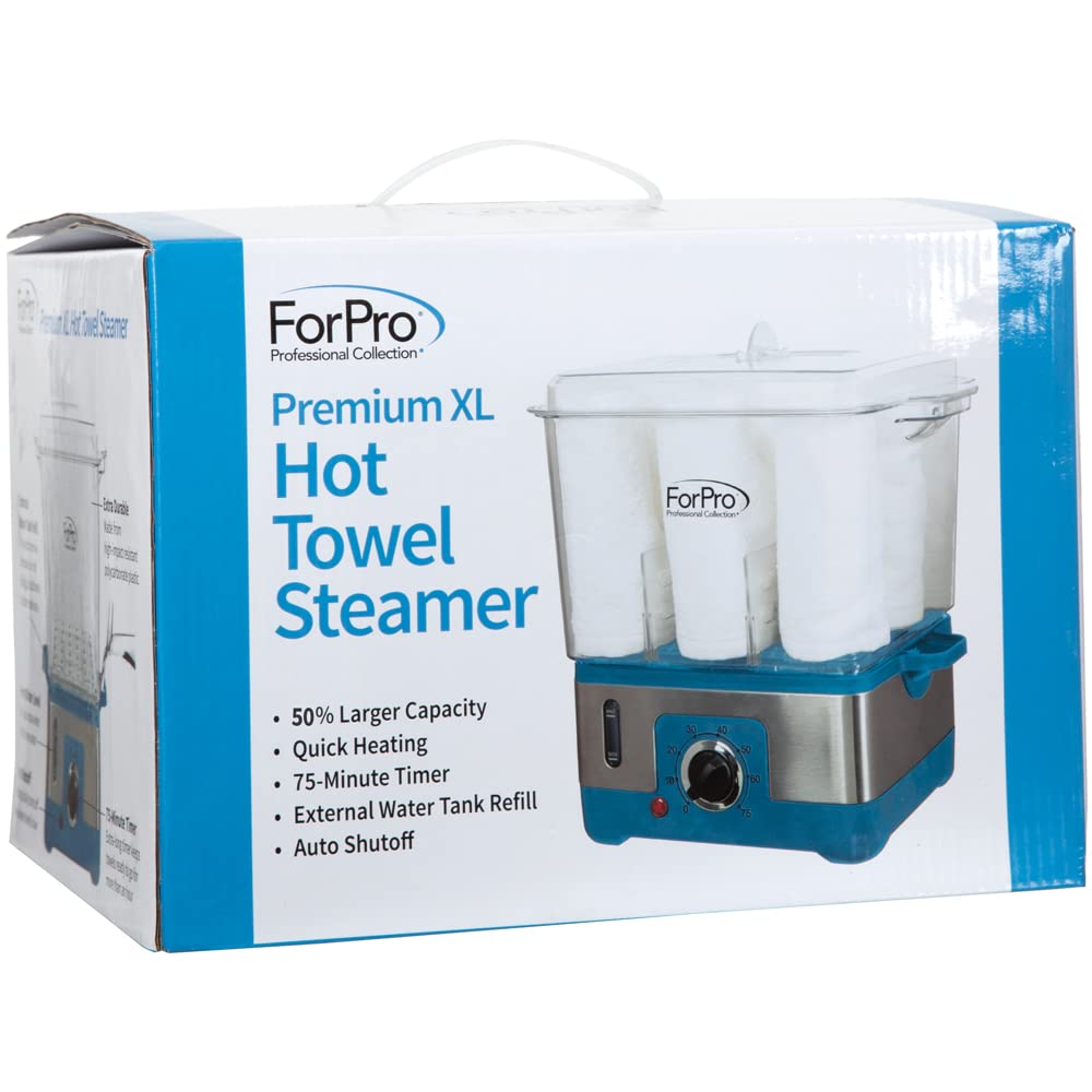 Lavender ForPro Professional Collection Premium XL Hot Towel Steamer, 50% Larger Capacity, Holds 9 Facial Towels, Quick Heating Steam Towel Warmer for Salons and Spas