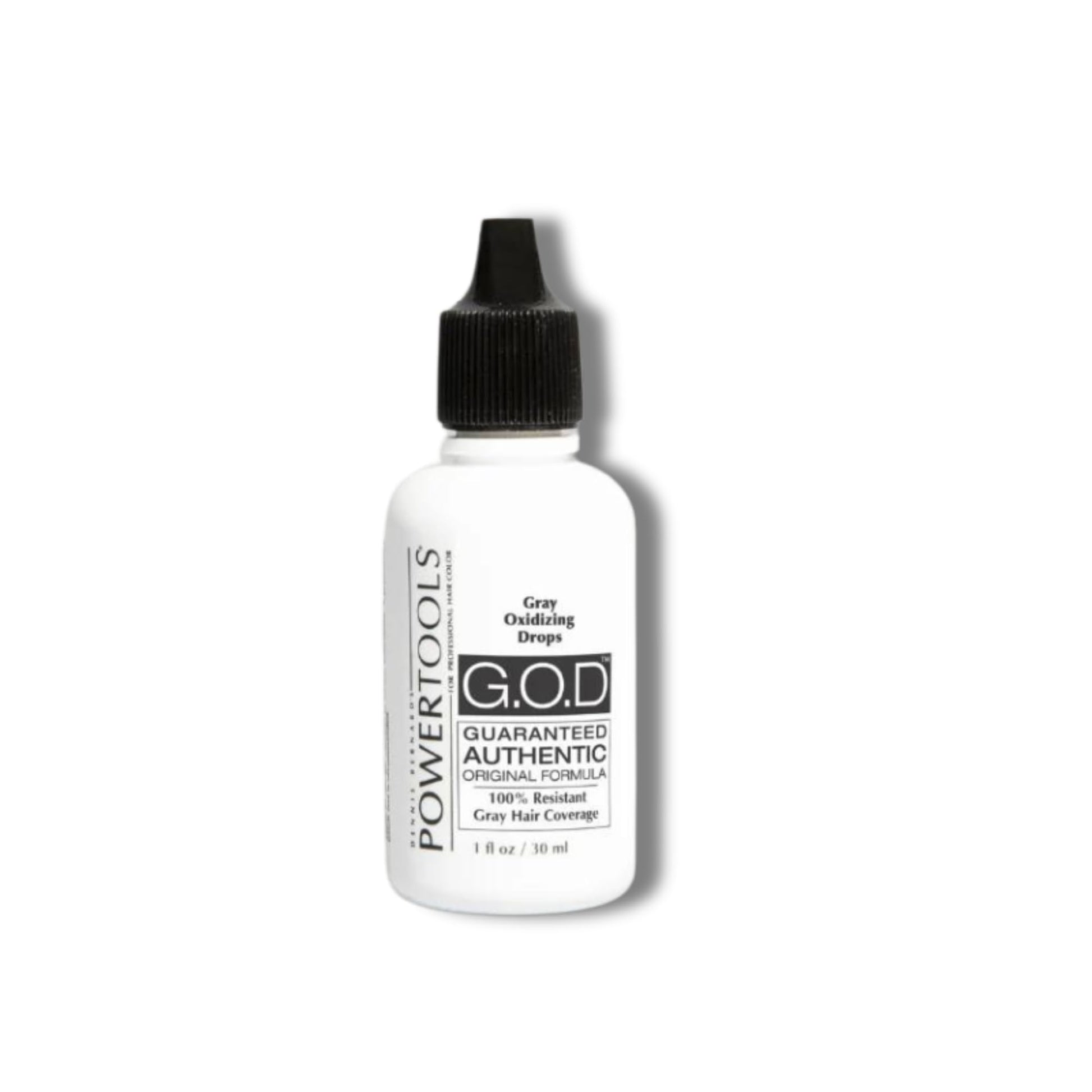 White Smoke POWERTOOLS Gray Oxidizing Drops - Covers Resistant Gray Hair, Adds Depth and Shine to Any Hair Color (1 Fl Oz, Liquid, Gray, Gray)