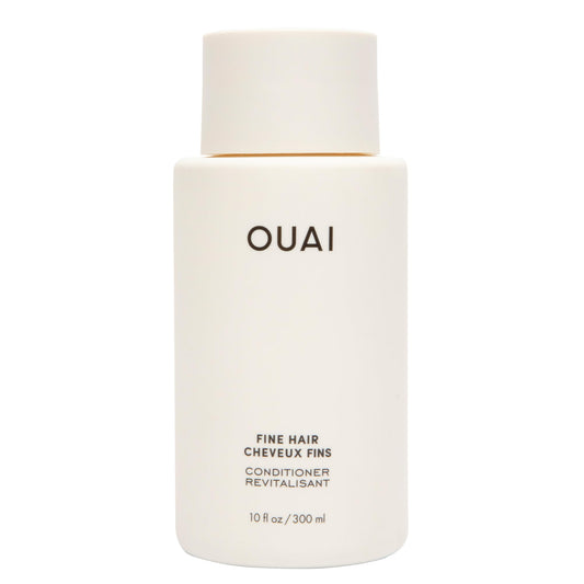Antique White OUAI Fine Hair Conditioner - Volumizing Conditioner for Fine Hair Made with Keratin, Biotin and Chia Seed Oil - Adds Softness, Bounce and Volume - Free from Parabens, Sulfates, and Phthalates (10 Oz)