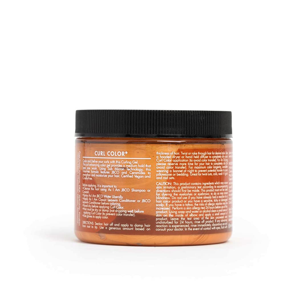 Black As I Am Curl Color - Bold Gold - 6 oz - Temporary Color & Curling Gel - Medium Hold - Vegan & Cruelty Free