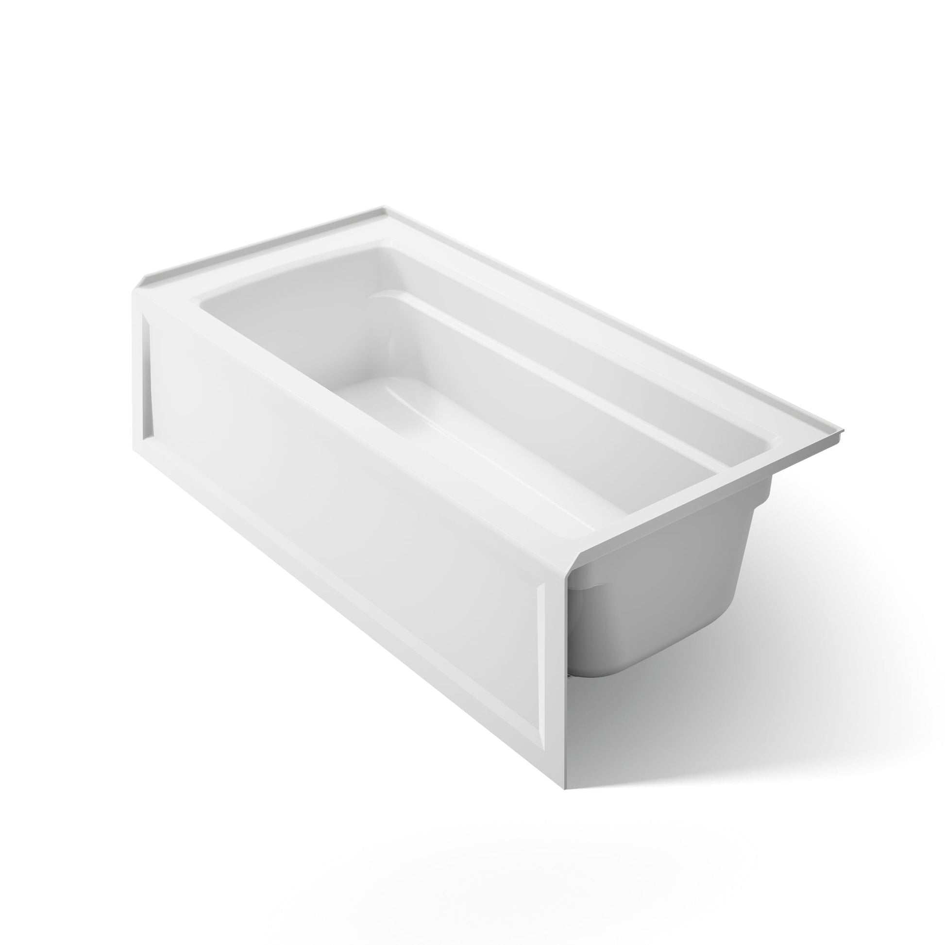 White Smoke Kohler 1948-RA-0 Archer® 66" x 32" alcove bath, right drain, White