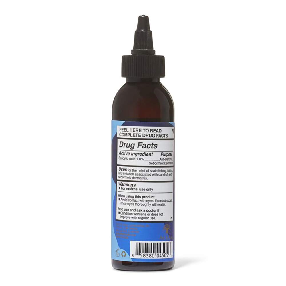 White Smoke As Am Dry and Itchy Scalp Care Oil Treatment - 4 ounce - Enriched with Salicylic Acid, Olive Oil, and Tea Tree Oil - Fights Dandruff, Seborrheic Dermatitis, and Psoriasis, Blue