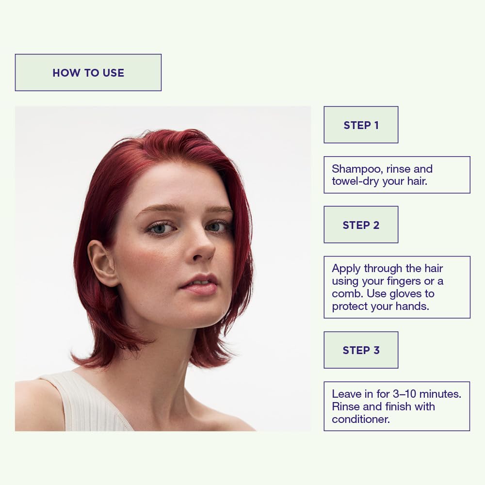 White Smoke Maria Nila Color Refresh, Bright Red 10.1 Fl Oz, Red Hair Mask, Semi-Permanent Pigments, 100% Vegan & Sulfate/Paraben free