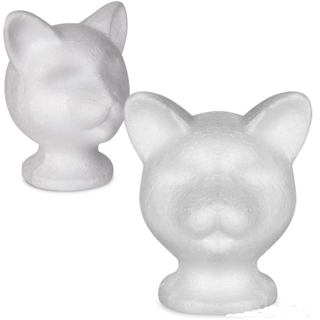 White Smoke Cat Mannequin Head!