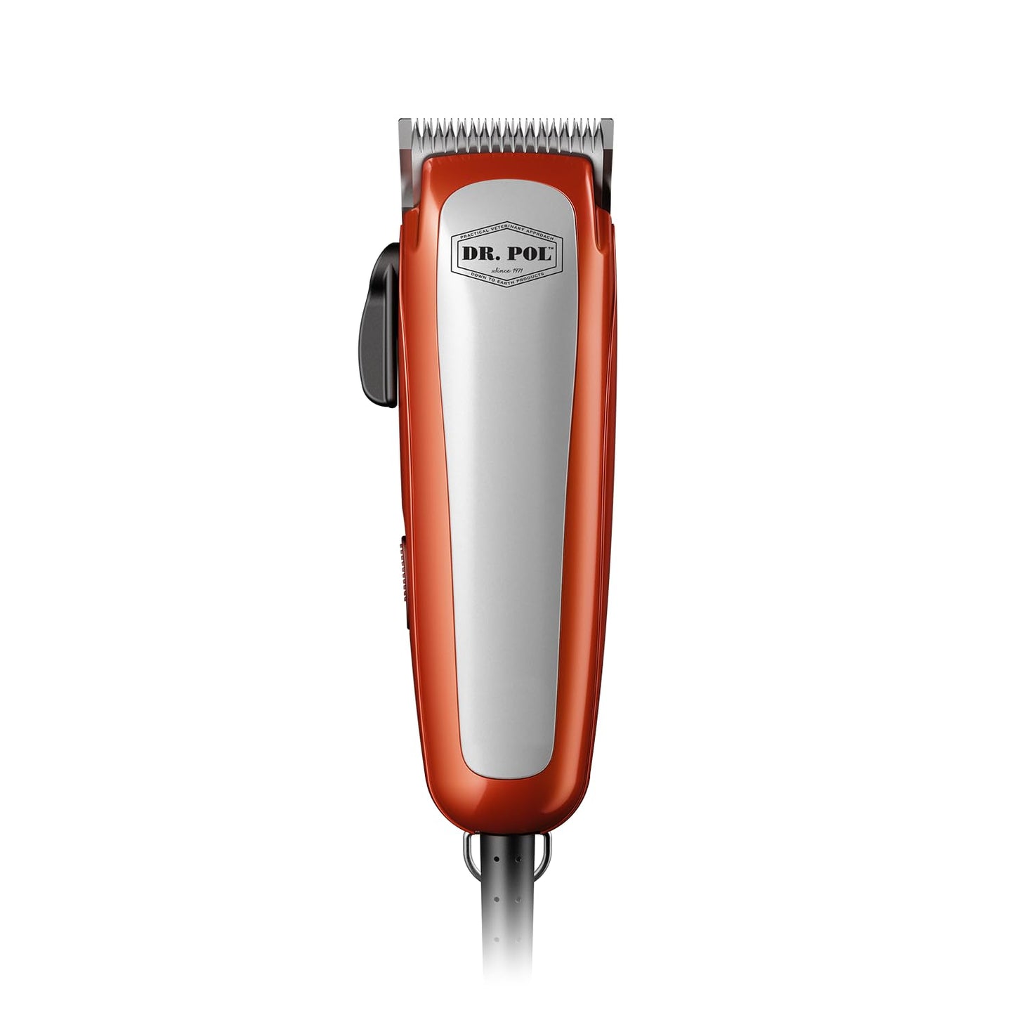 White Smoke Andis Dr Pol Easy Clip Ultra Adjustable Blade Clipper Kit, Ultimate Grooming Tool for DIY Touch-Ups on Single-Coated Breeds with Thin to Medium Coats, Orange, 561116