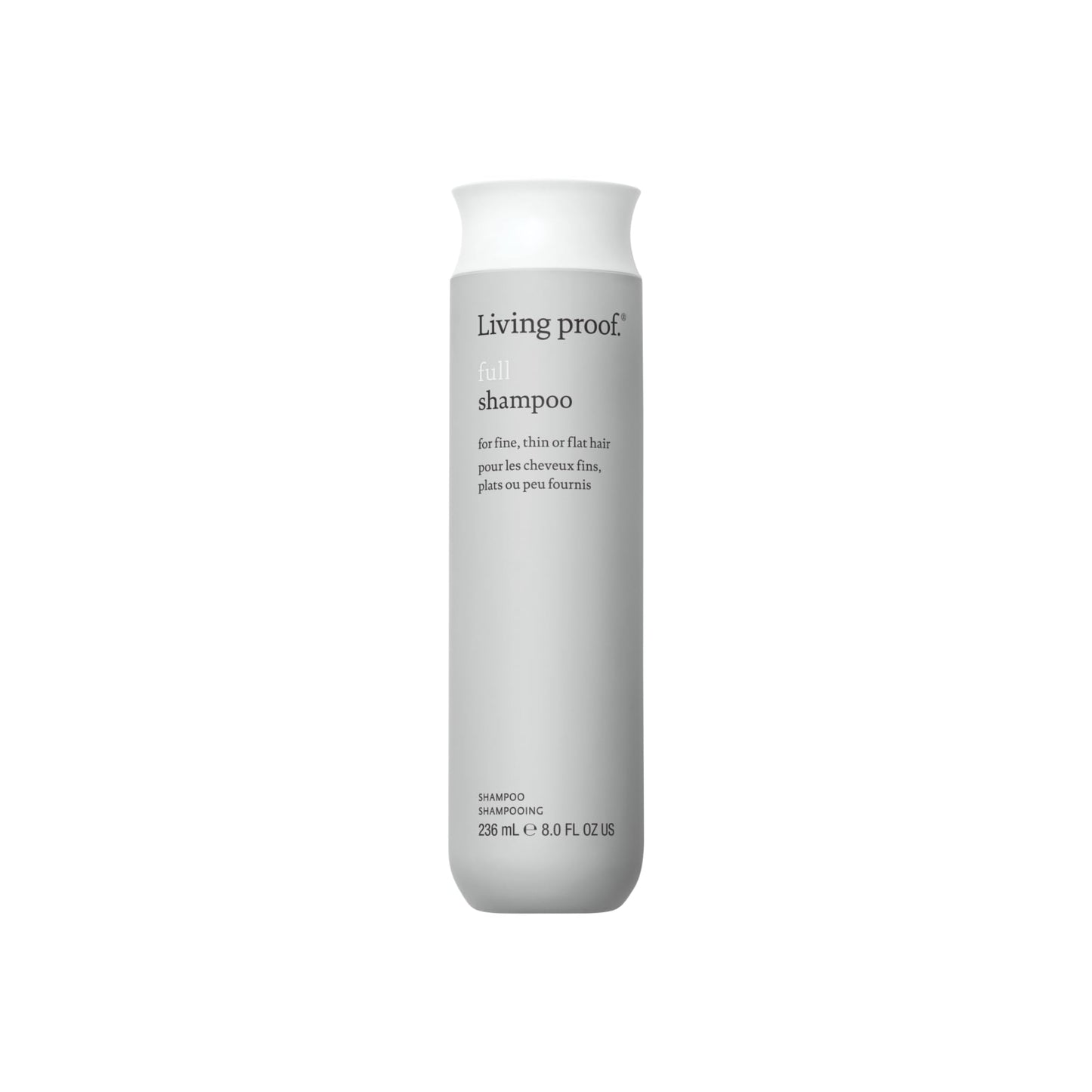 Gray Living proof Full Shampoo Volumizing Shampoo – Adds Volume, Bounce, Long-Lasting Fullness, Gentle, Paraben & Silicone Free, Safe for Color Treated Hair, 8 oz