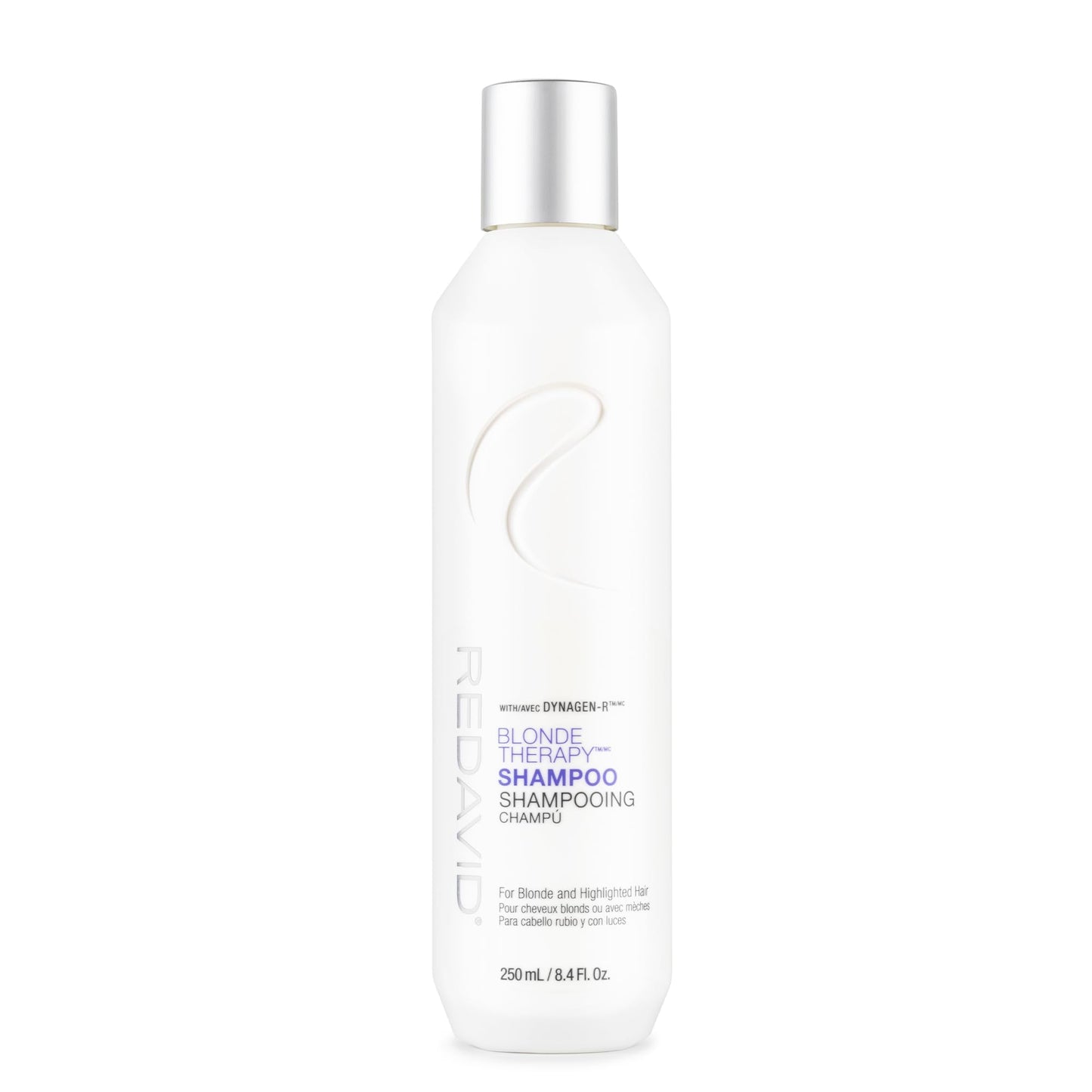 White Smoke Redavid Blonde Therapy Daily Shampoo for Blonde and Highlighted Hair with Cymbidium Orchid and Hemp Seed Oil - Daily Toning, Clinical Repair, and Amplified Shine (250ml)
