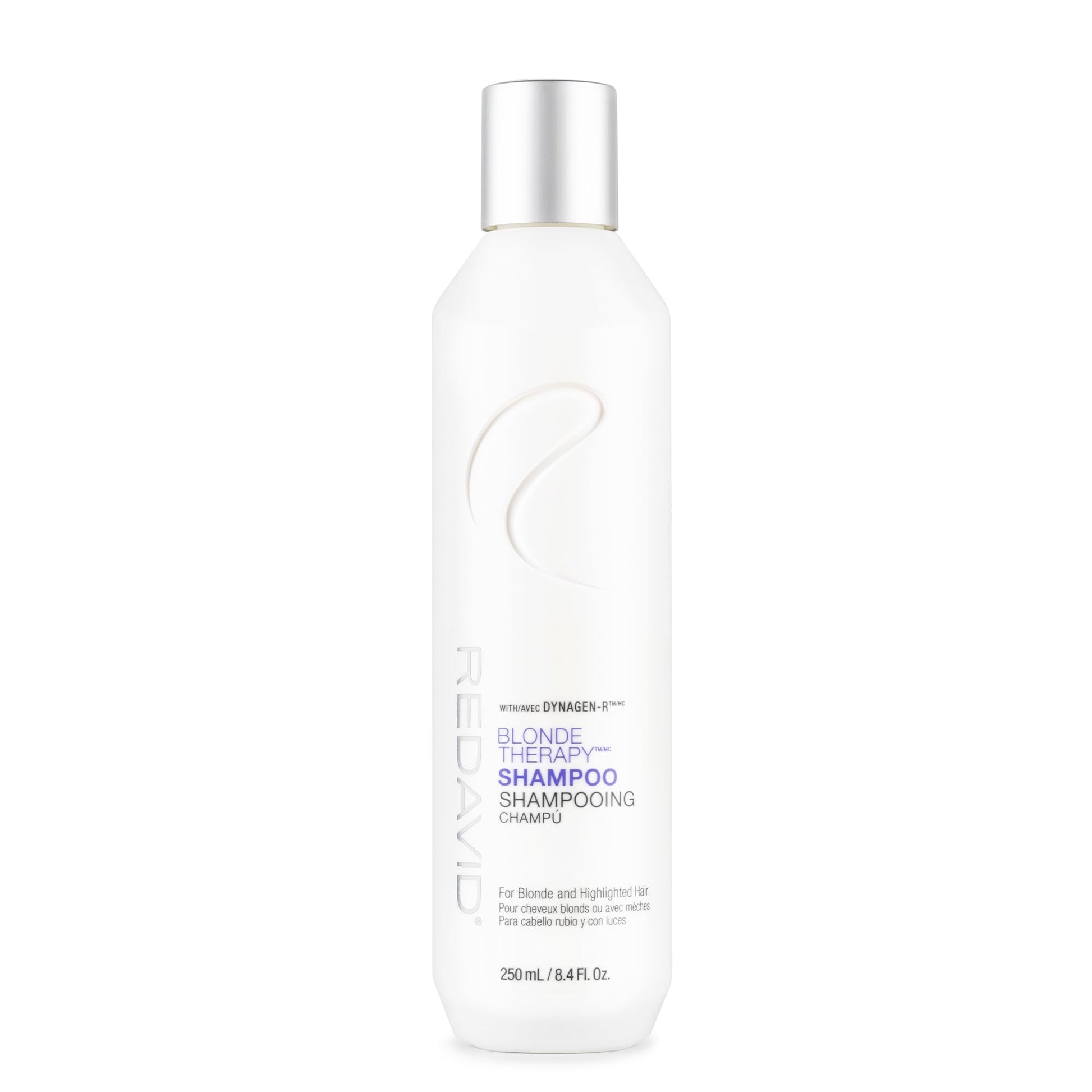 White Smoke Redavid Blonde Therapy Daily Shampoo for Blonde and Highlighted Hair with Cymbidium Orchid and Hemp Seed Oil - Daily Toning, Clinical Repair, and Amplified Shine (250ml)